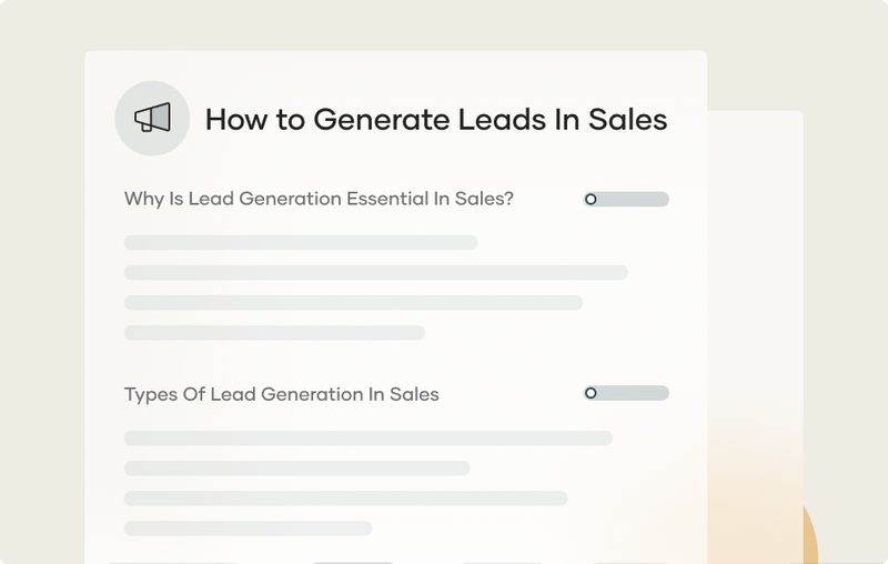 How to Generate Leads That Drive Sales